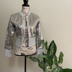 Silver Sequin Jacket